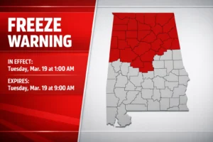 Freeze Warning Issued as Polar Cold